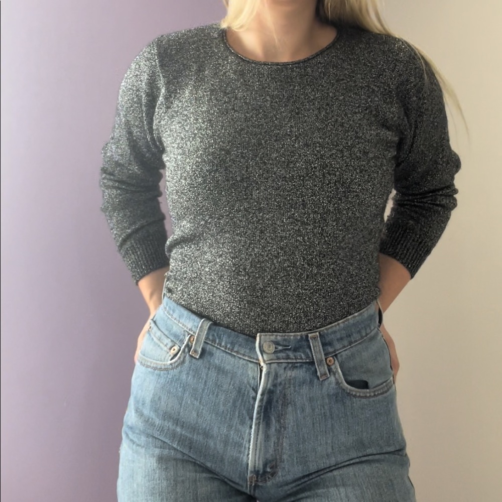 Black Glittery Sweater